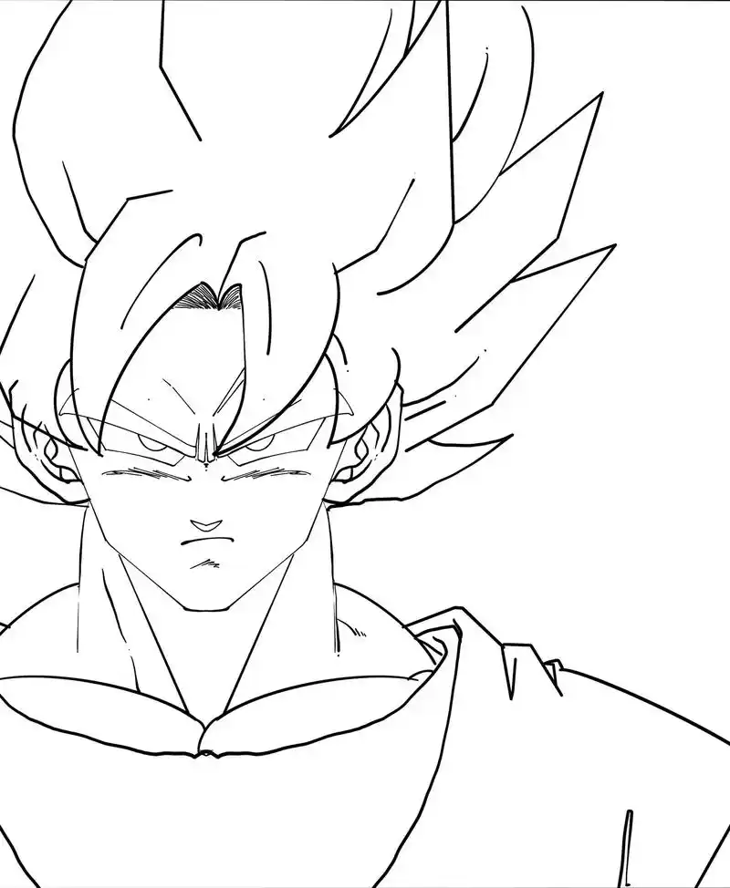 一组卡卡罗特平板绘画步骤