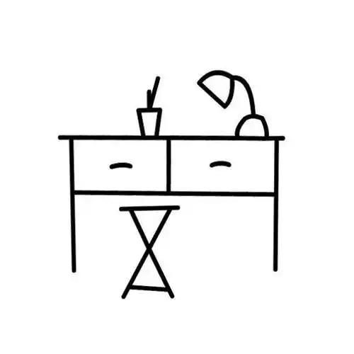 书桌的简笔画书桌的简笔画怎么画最简单的