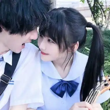 双人情侣头像超甜两张真人两双眼睛看一个未来