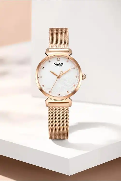 宝舵表bowdor手表丁香花系列女生防水国表简约气质时尚进口石英女表