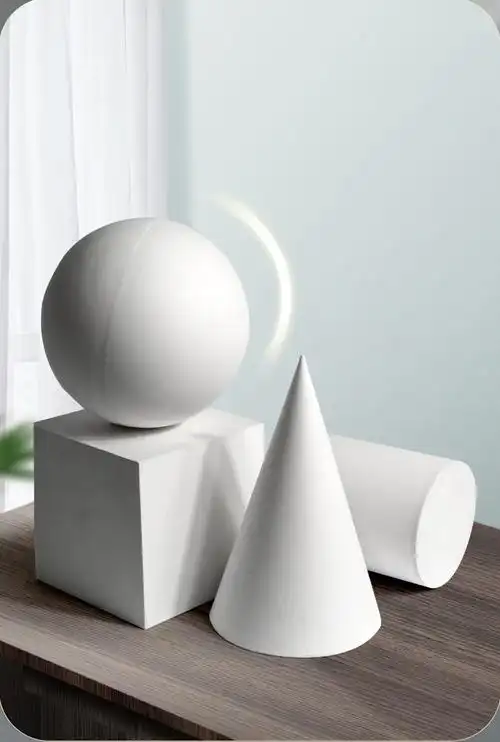 石膏几何体全套装16个装画室专用美术教具画画素描模型静物道具形体