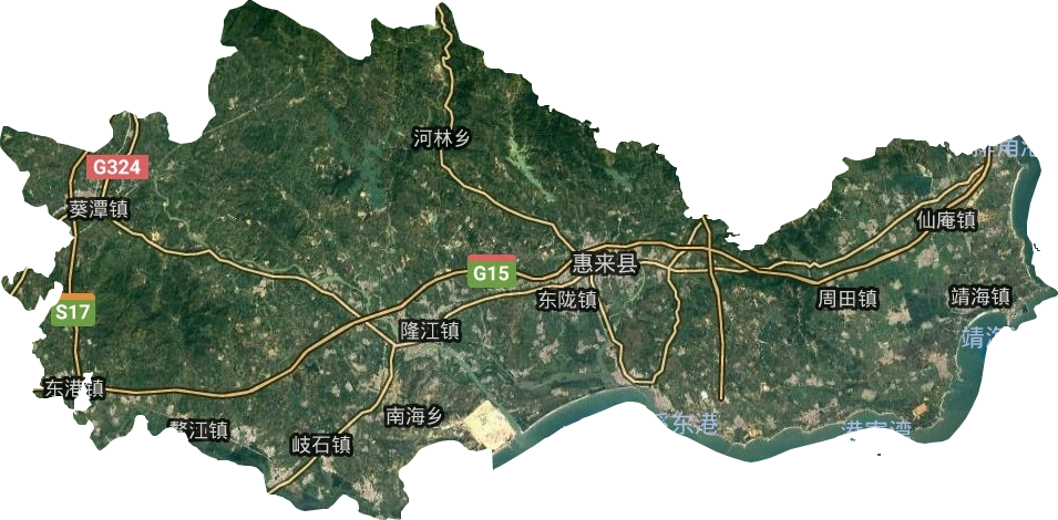 惠来县高清卫星地图