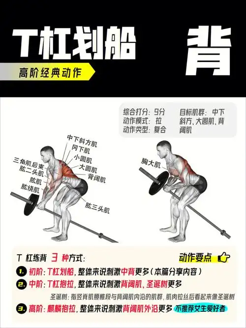 第6集·背【t杠划船】腰酸?背感觉不错?扣细节