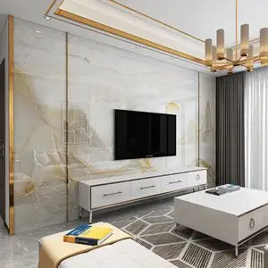 90蜜唐百货店淘宝不锈钢t型条一体填缝卡扣黑钛合金电视背景墙装饰