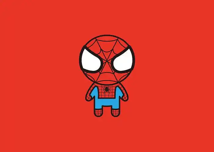 练习一个漫威呆萌q版的超级英雄蜘蛛侠