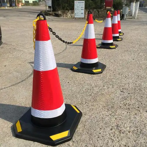 提环路锥 锥形桶 70cm加重路障 橡胶路锥 雪糕筒 警示锥 反光锥