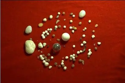 现场拣出上本下焕老和尚的舍利子(图片来源:深圳弘法寺)