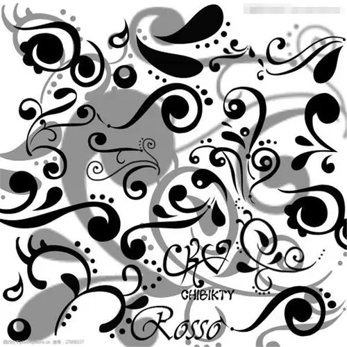 关键词:时尚绚丽的花纹装饰ps笔刷 ps图案 图案填充 ps填充图案 花纹