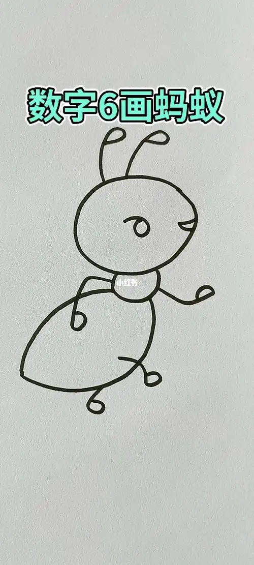 数字6画蚂蚁
