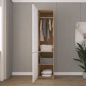 新品转角衣柜实i木现代简约收纳柜子90度拐角家用卧室大衣橱l型组