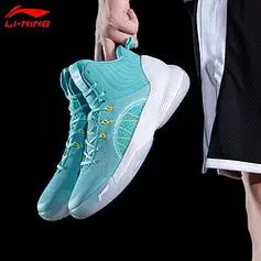 lining李宁篮球鞋男驭帅14td男鞋中高帮专业减震比赛运动鞋训练鞋纯净