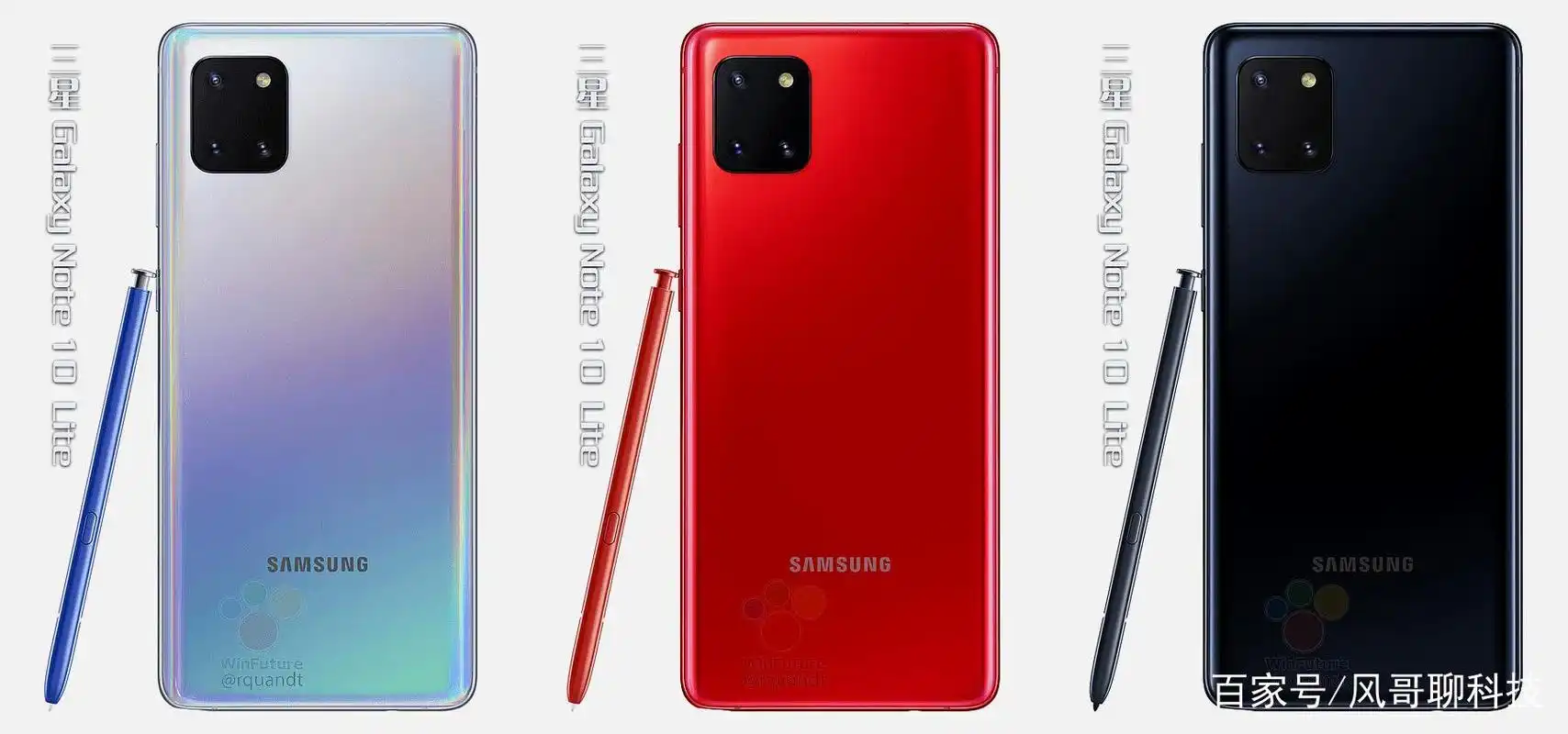 三星note 10 lite抢先看!尺寸略小,镜头组改为方形设计