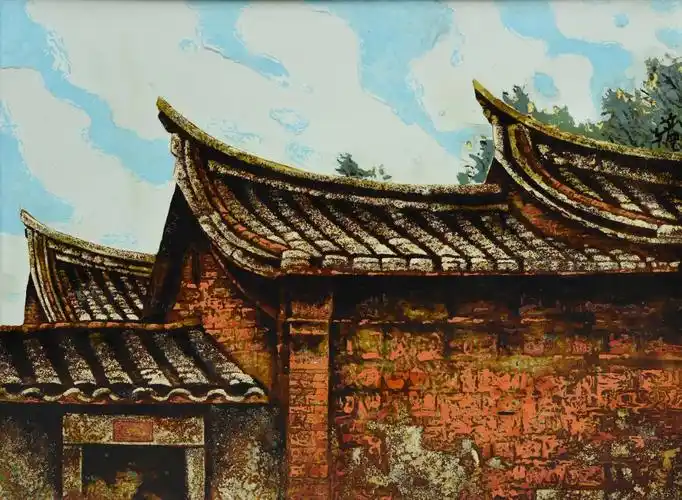 展览倒计时当闽南古厝遇见欧陆古建陈立德建筑风情系列漆画作品展