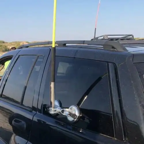 6015适用于吸盘旗杆架沙漠旗杆越野车旗杆架通用吸盘式旗杆架双