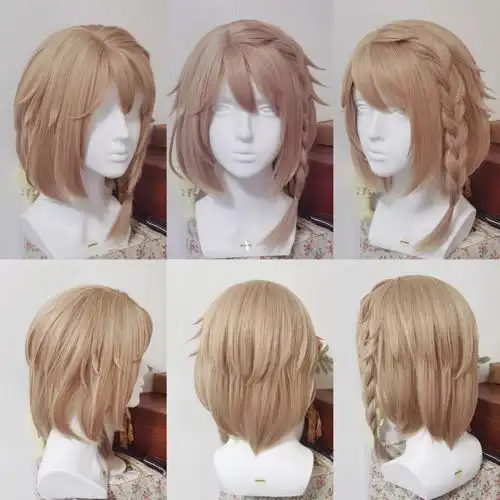 ff14黎明辫猫女cos假发造型定制展示毛娘