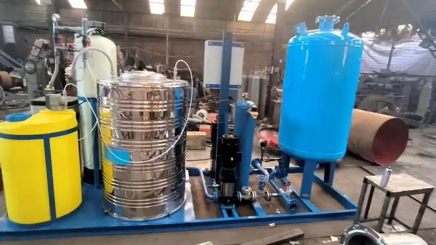 中央空调集成式一体化软化水加药装置定压补水真空脱气机组不锈钢储