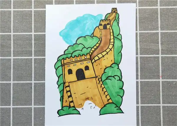 长城的颜色怎么涂