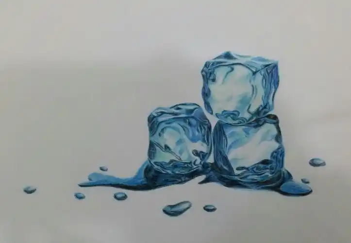 彩铅手绘《冰》