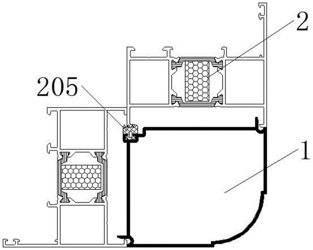 一种铝合金门窗转角结构的制作方法