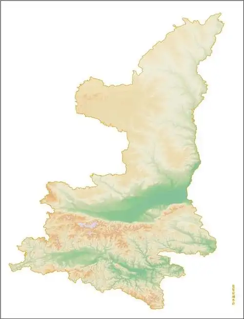 西北地区(新疆,青海,甘肃,宁夏,陕西)地形