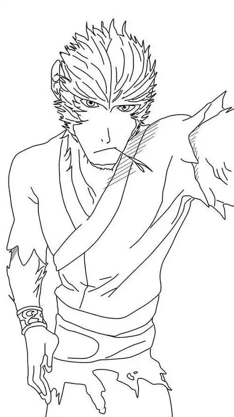 孙悟空怎么画简笔画步骤图解孙悟空简笔画人物孙悟空人物简笔画步骤