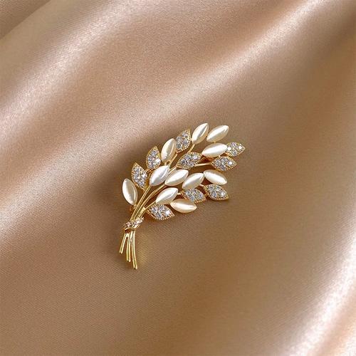 奥特莱斯品牌折扣店撤柜清仓捡漏轻奢猫眼石麦穗胸针outlets女配