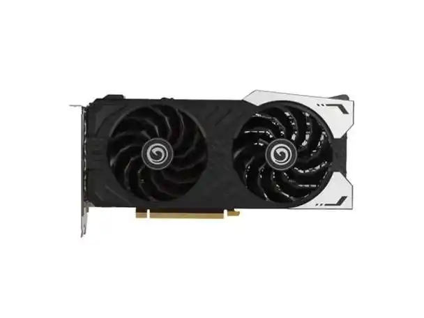 影驰 rtx 3050 骁将显卡外形上采用异星散热器外观,蜂巢式镂空背板