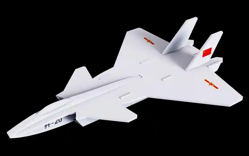 歼20 diy像真模型飞机组装 avic航空馆一步一步带你学