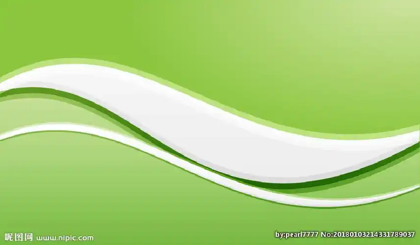 绿色波浪线背景图片