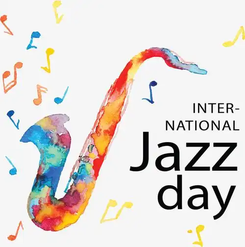 创意水彩萨克斯音乐节免抠素材免费下载_觅元素51yuansu.com