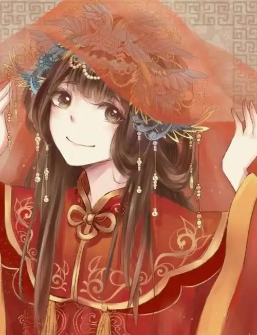 你清风白露守我百岁无忧,我凤冠霞帔许你此生不渝.