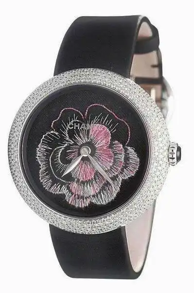 巴塞尔热门表款香奈儿山茶花刺绣珠宝腕表