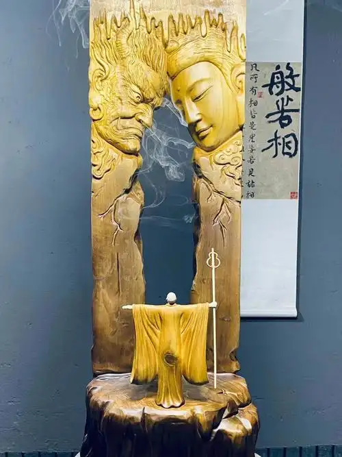 一念之间佛魔一念间艺术雕刻摆件