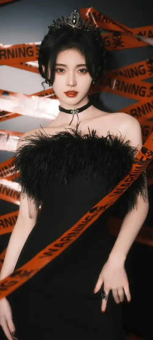 鞠婧祎 黑色裙子 礼服 高清壁纸