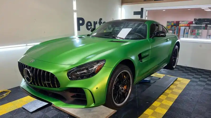 洛杉矶尔湾amggtr哑光隐形车衣ppf