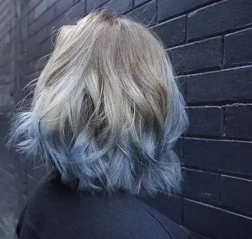 短发发尾渐变染