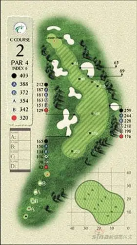 图文龙岗公众高尔夫球场c场第二号洞