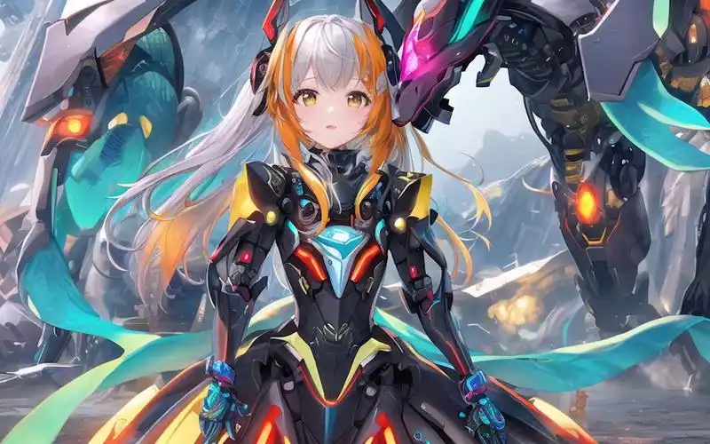 【4k】女孩和机器人 ai作品合集 36 其他图在专栏和动态