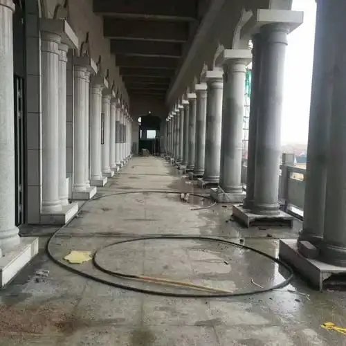 干挂大理石花岗岩包圆柱石材柱子