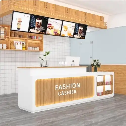 奶茶店吧台收银台适合任何场景