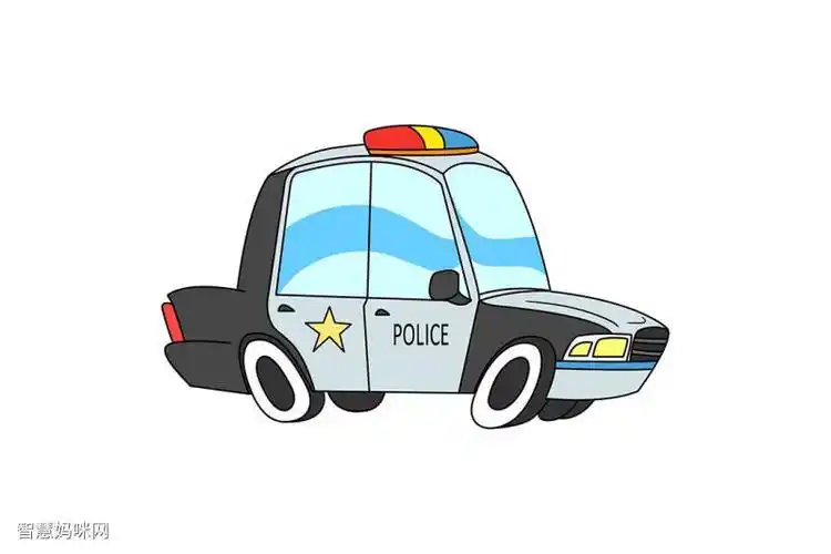 110警车简笔画视频 简笔画图片大全-蒲城教育文学网