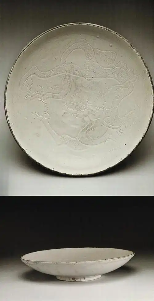 中贸圣佳春拍重器:贡御定窑刻划花龙纹大盘赏析