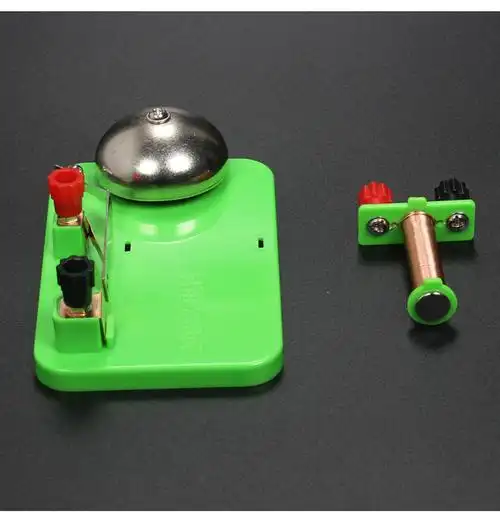 电铃实验初中物理实验器材小学趣味科学教学仪器电磁铁继电器批发