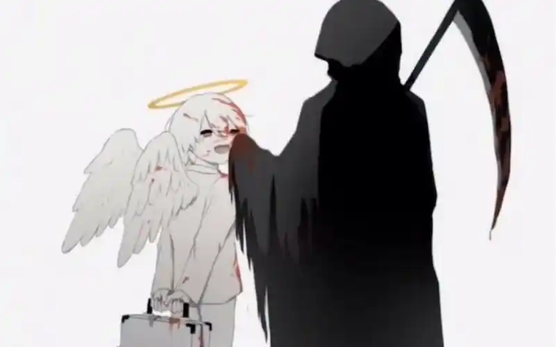 天使与死神日本画师avogado6治愈系