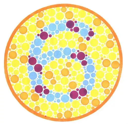 盘点五张色盲图,第3张看不到数字是正常的,看到才有问题