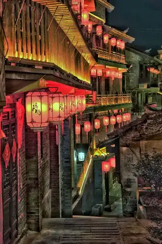 陕西省白河县城的桥儿沟采风