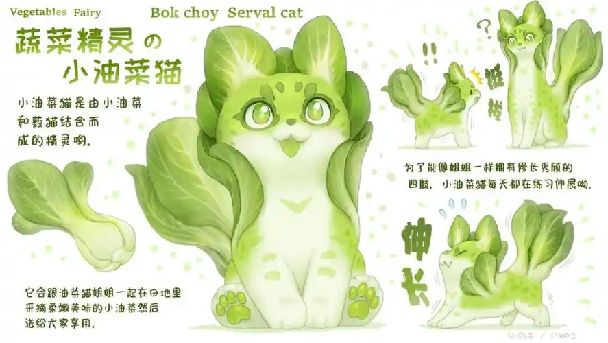 蔬菜精灵の小油菜猫