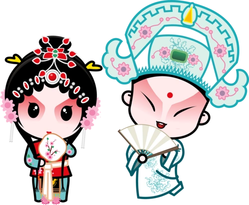 国粹京剧国粹宝贝q版京剧动漫卡通高清大图