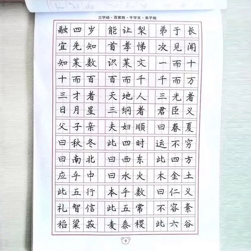 铅笔楷书硬笔钢笔练字帖4册常用汉字3500田英章楷书字帖入门儿童字帖