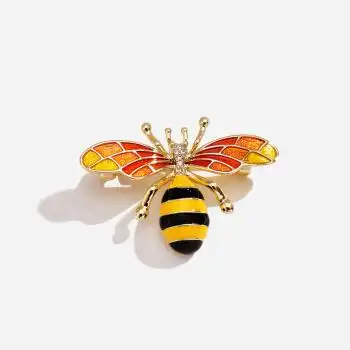 海雯妮 饰品胸针胸花别针 可爱小蜜蜂简约个性男女士西服外套配饰装饰